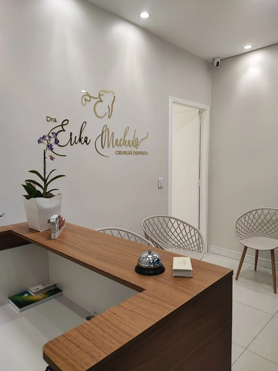 Recepção do consultório da Dra. Erika Machado